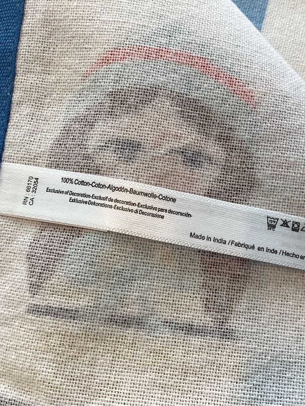Anthropologie Damson Madder Dish Towel Cotton New White Blue Dolls